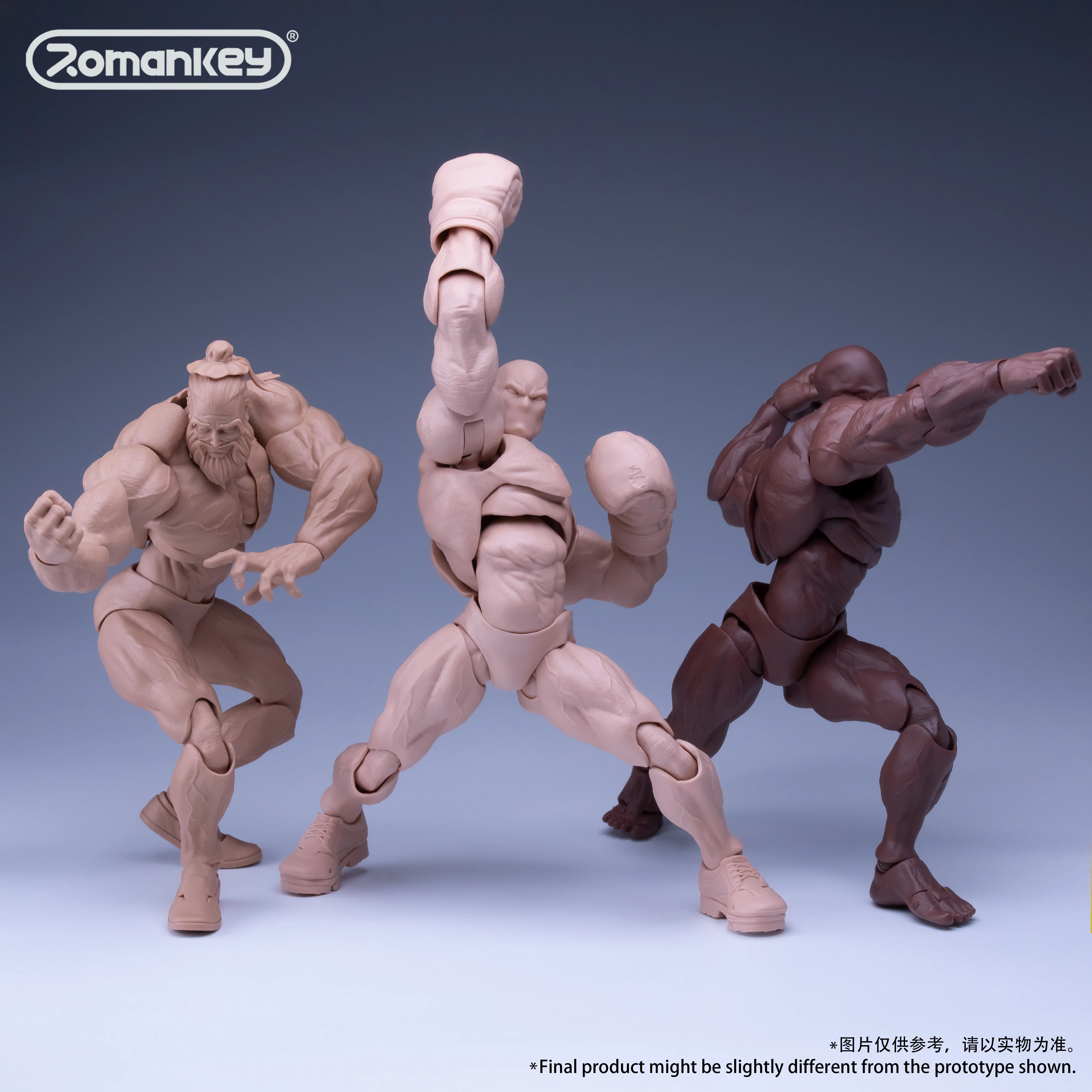 

[IN Stock] Romankey X COWL UMS003 1/12 Male Figure Super Strong Muscle Joint Body Model Square Head 6Inch Soldier Body Model Toy