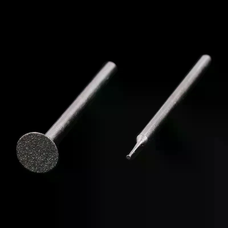 10PCS Grinding Bit Accessory Ultra-Thin T Head Shank Diamond Mounted Point Stone Jade Carve Polish Engrave Tool