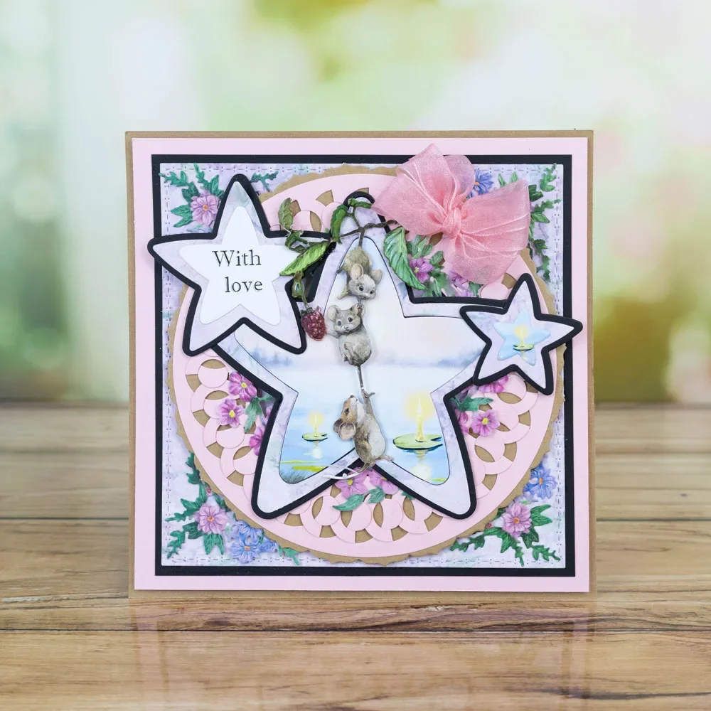 Soft Star Fundamental Likes Cheese Cutting Dies Scrapbook Diary Decoration Stencil Embossing Template DIY Greeting Card Handmade