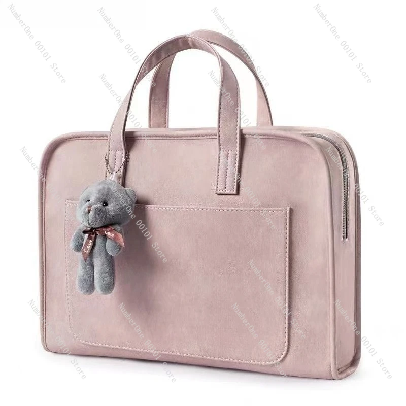 Large-capacity computer bag, anti-drop, shockproof, thickened, portable shoulder crossbody.