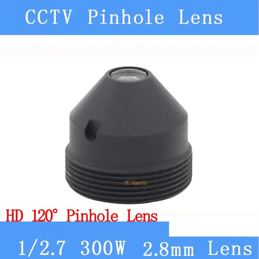 PU`Aimetis Überwachungs-Infrarotkamera Full HD 3MP-Objektiv 1/2,7 2,8 mm 120 Grad M12-Gewinde CCTV-Objektiv