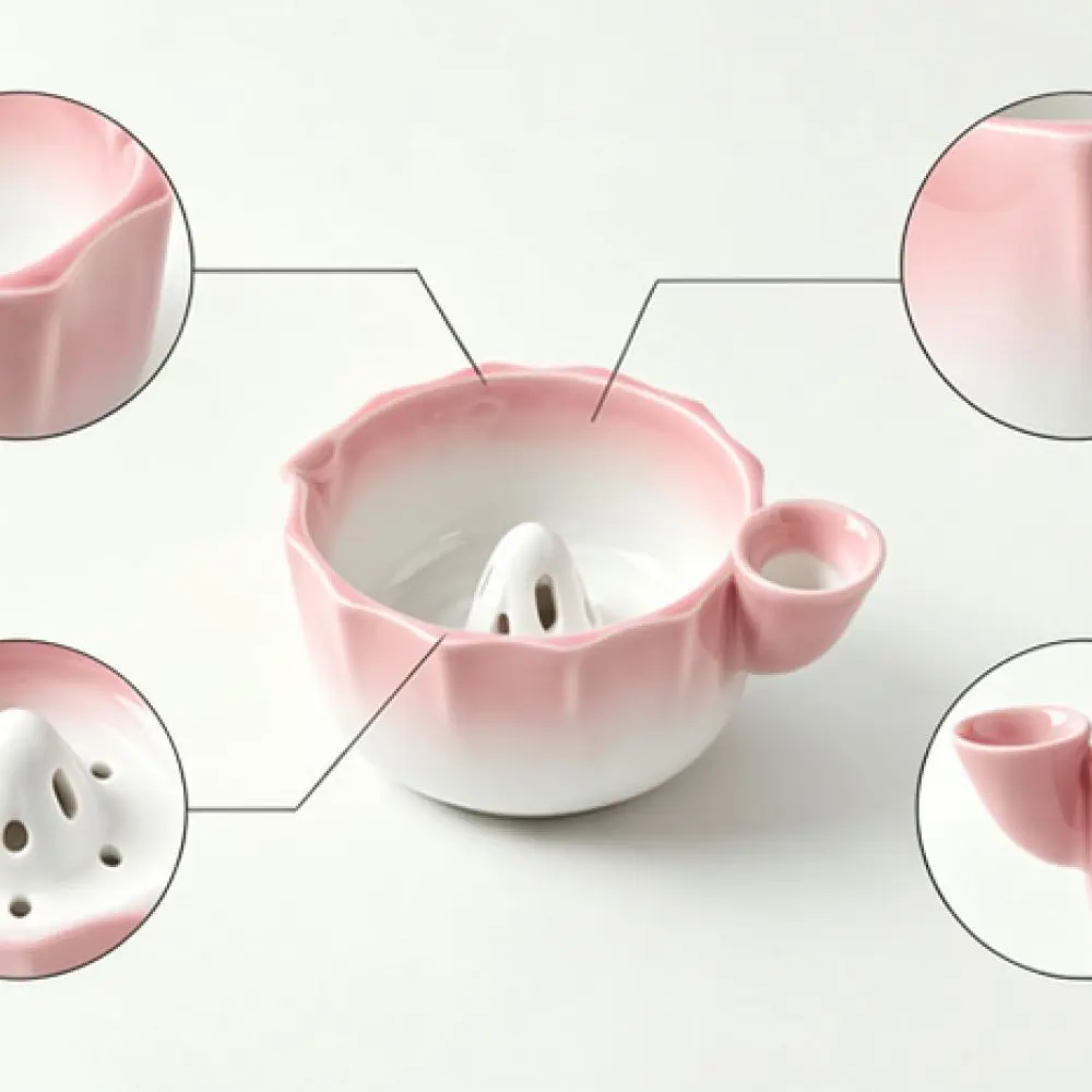 Automatic Rotating Fruit Drainer Bowl Ceramic Kitchen Organizer Modern Food Washing Basket Tableware Storage Tool