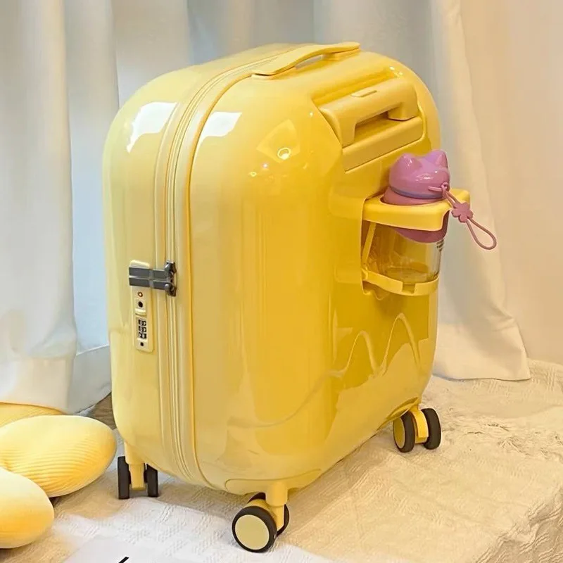 20 24 28-Inch Children's Travel Suitcases Offers with Wheels Trolley School Girl Backpack Wheel Kids Luggage Carry on Box Cute