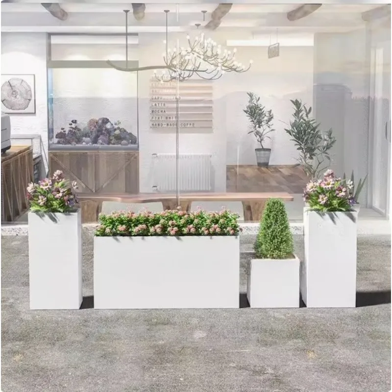 

Outside commercial street café flower pot rectangular flower pot partition fence flower bed