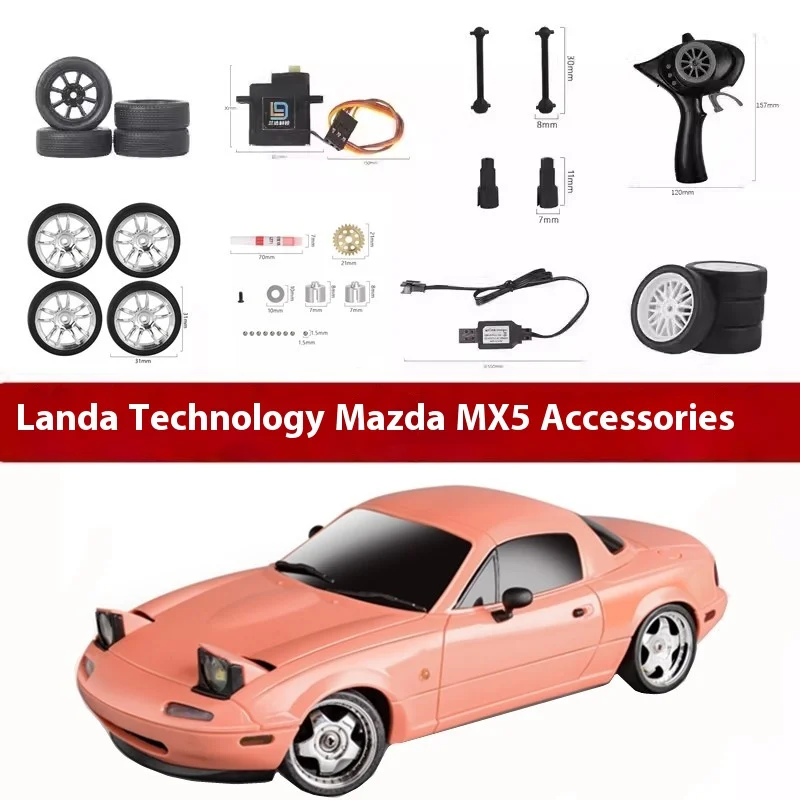 Ld1804-piezas originales de Mx-5, carcasa de coche, chasis de neumáticos, placa base, caja de cambios, Servo brazo de rodamiento, brazo oscilante, piezas de actualización