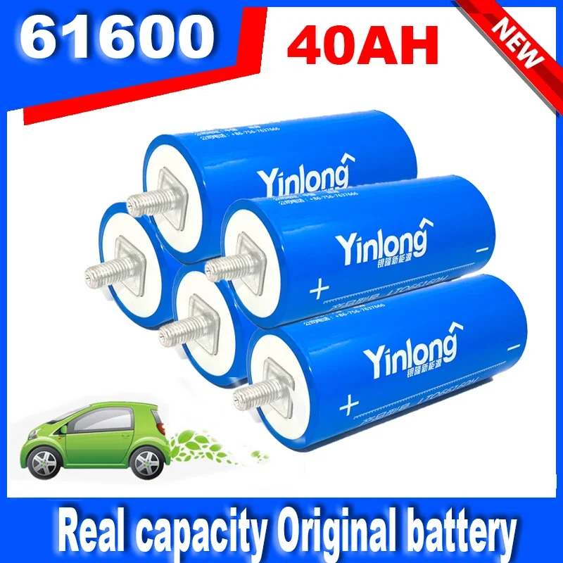 

100% Original Real Capacity Yinlong 66160 2.3V 40Ah Lithium Titanate LTO Battery Cell for Car Audio Solar Energy System