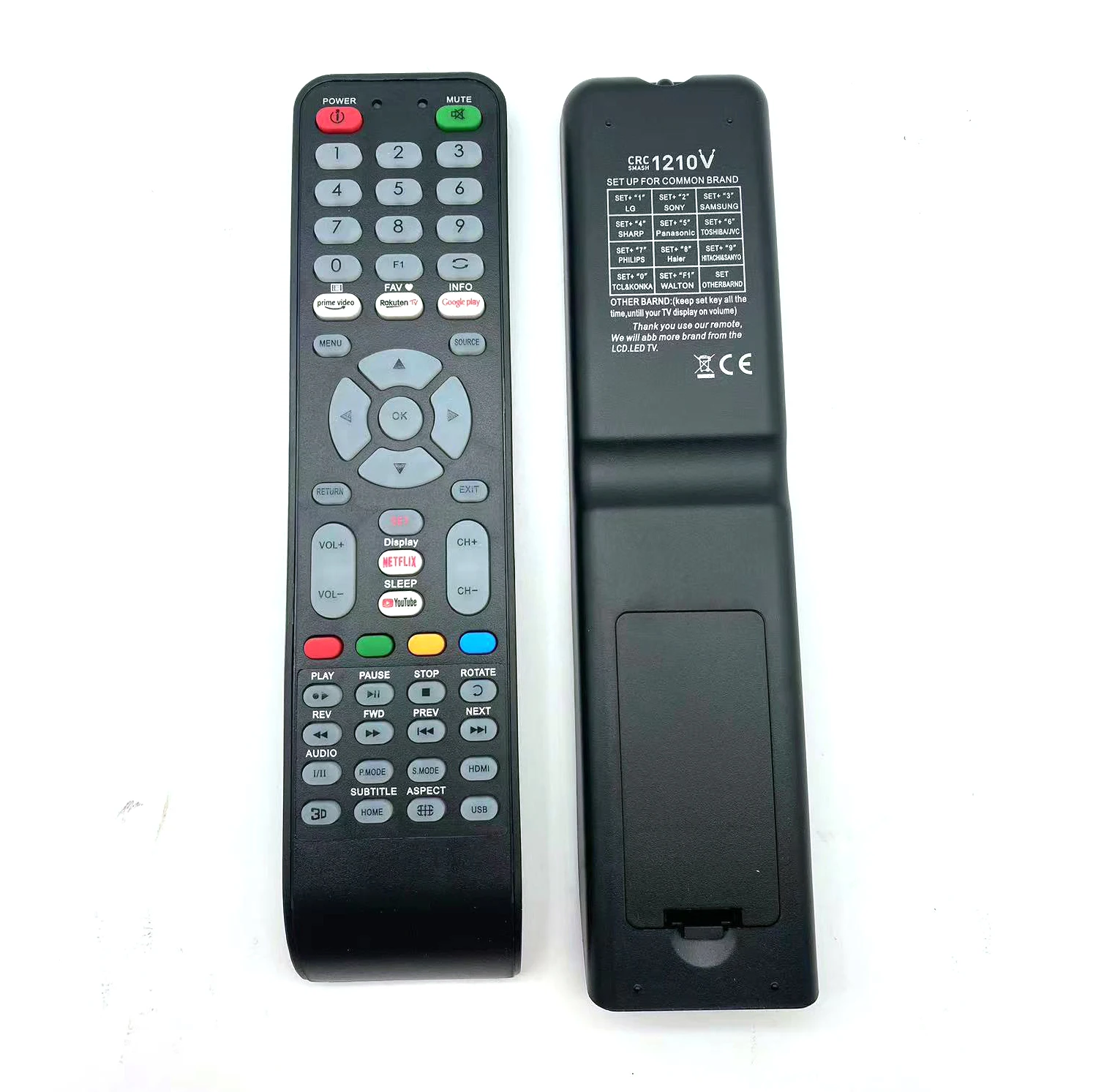 UNIVERSAL TV Remote Controller for WALTON OTHER BARND CHANGHONG DLC SHOWN ECOSTAR Polaroid KTC ORIENT SINGER AKIRA MYONE OLEVIA