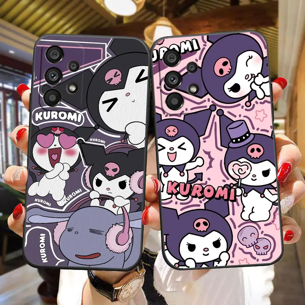 

Cartoon Kawaii K-Kuromi Phone Case For Samsung Galaxy A73 A72 A55 A54 A53 A52 A51 A34 A33 A32 A23 A22 A20S A14 Case Funda Shell