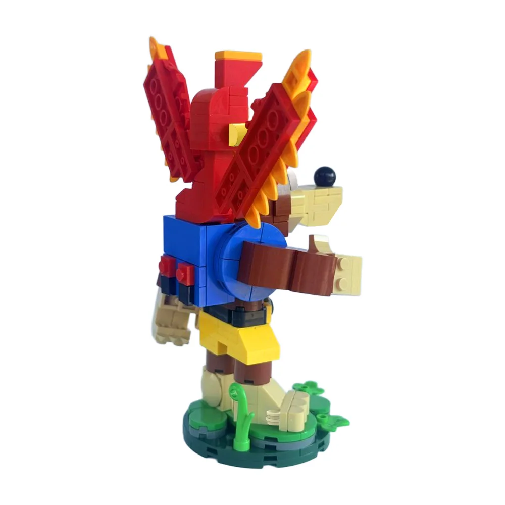 MOC gran juego de aventura Banjo-Kazooie modelo bloques de construcción Animal oso personaje ladrillo juguete DIY juguete ensamblado regalo para niños