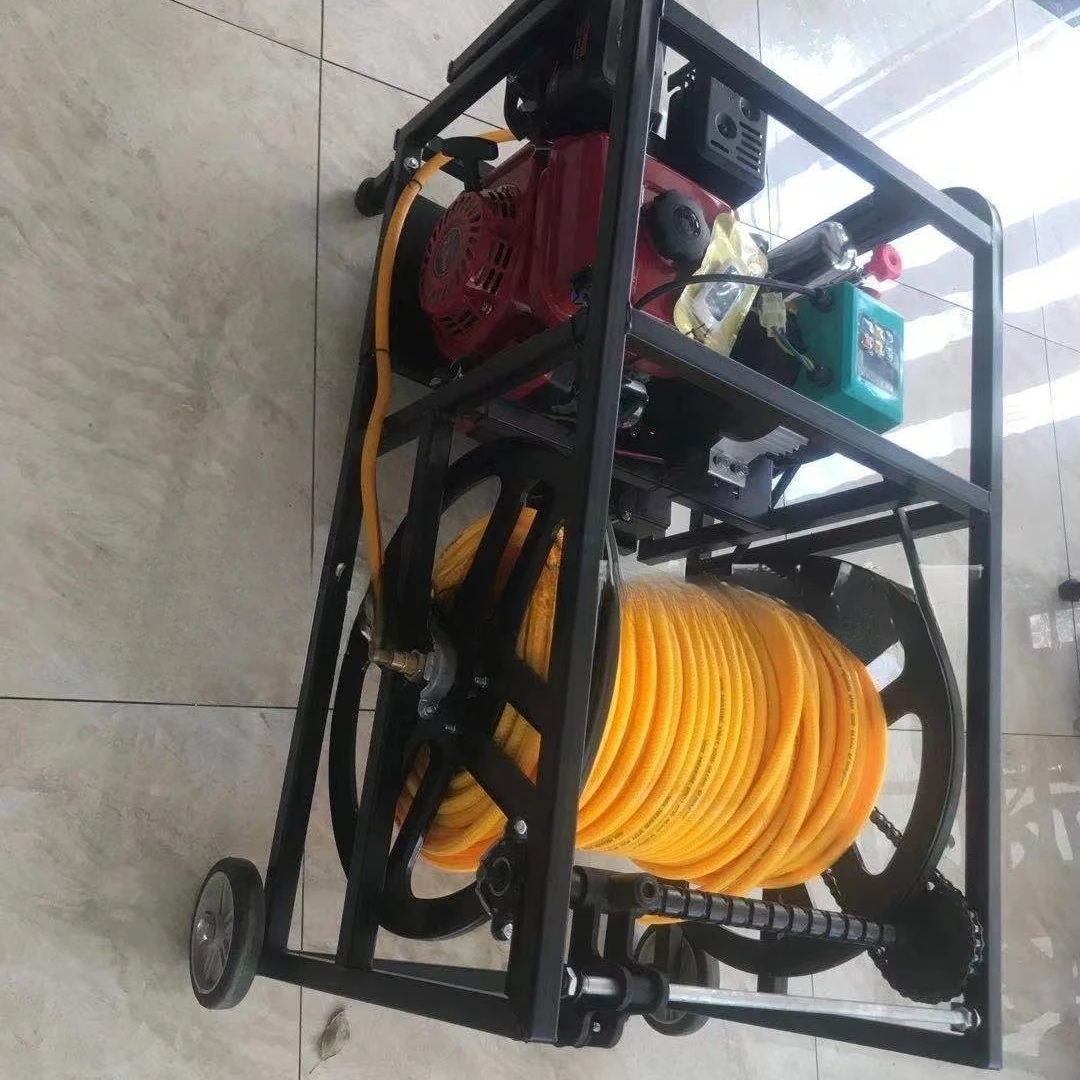 Pipe reeling machine Remote control insecticidal spray 170  high pressure dispenser Pipe retractor Coil rack