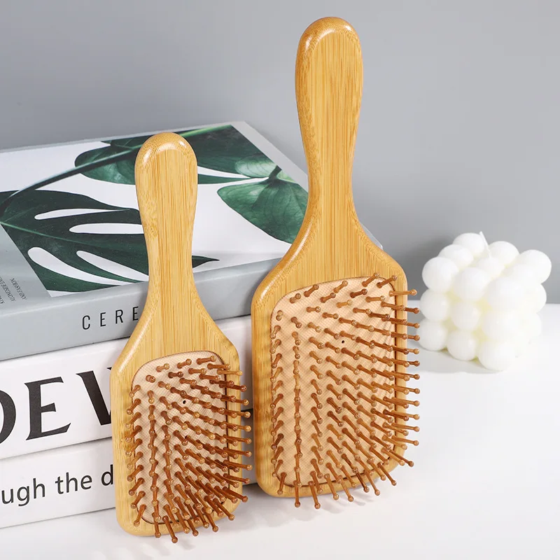 New Sdottor Wooden Bamboo Hair Brush Air Massage Comb Anti-static Scalp Combs Airbag Hairdressing Healthy Reduce Hair Loss Styli