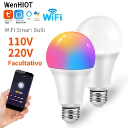 WENHIOT WiFi smart bulb LED light used in conjunction with Alexa Google Home RGB white dimmable timer function color bulb