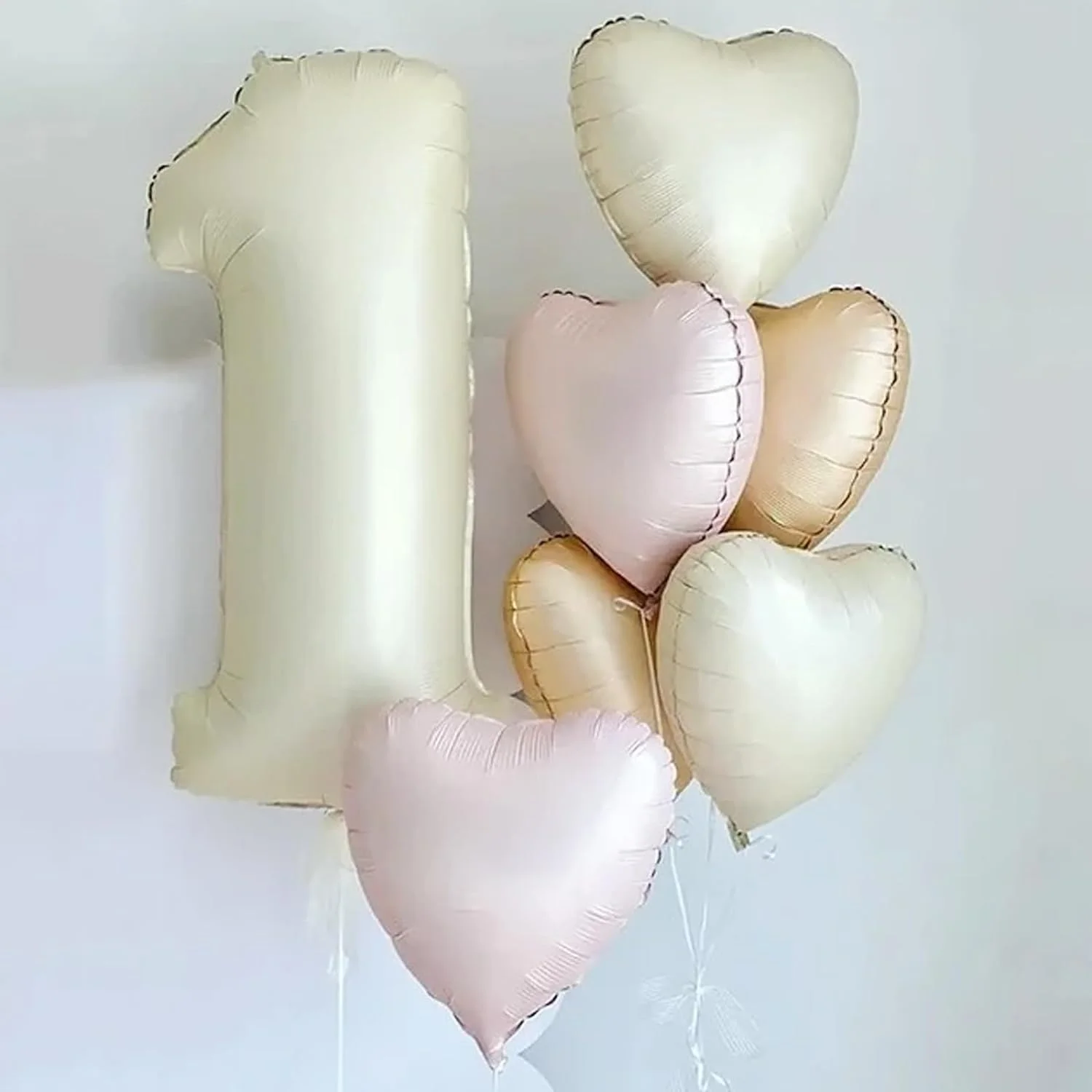 10 Stück 45,7 cm große Herz-Folienballons, rosa Salbeigrüner Herzballon für Geburtstagsfeier, Valentinstag, Hochzeit, Jahrestag, Dekorationen