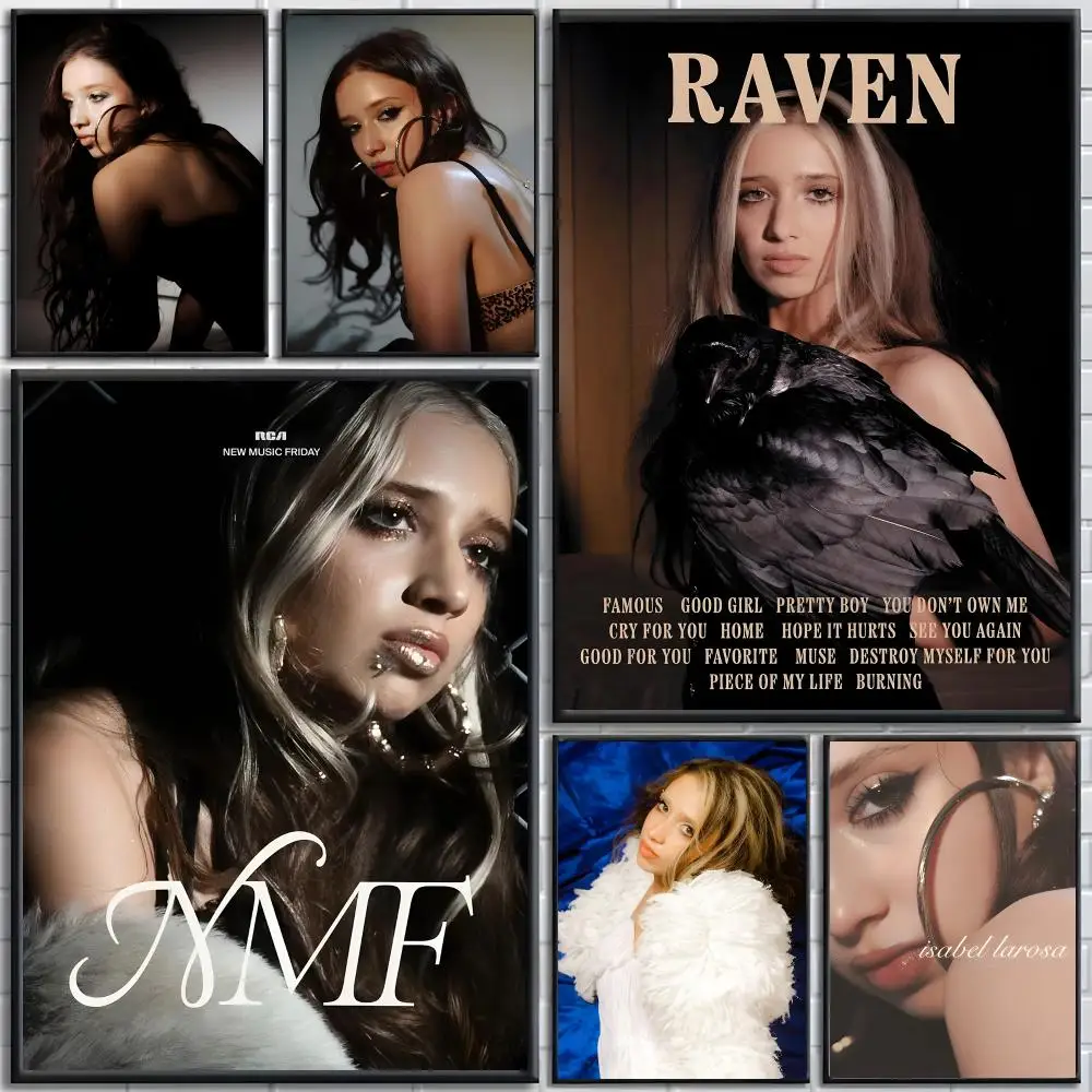 Singer I-Isabel LaRosa dark pop Poster poster Self-adhesive wall stickers, suitable for room decoration, high-quality printing.