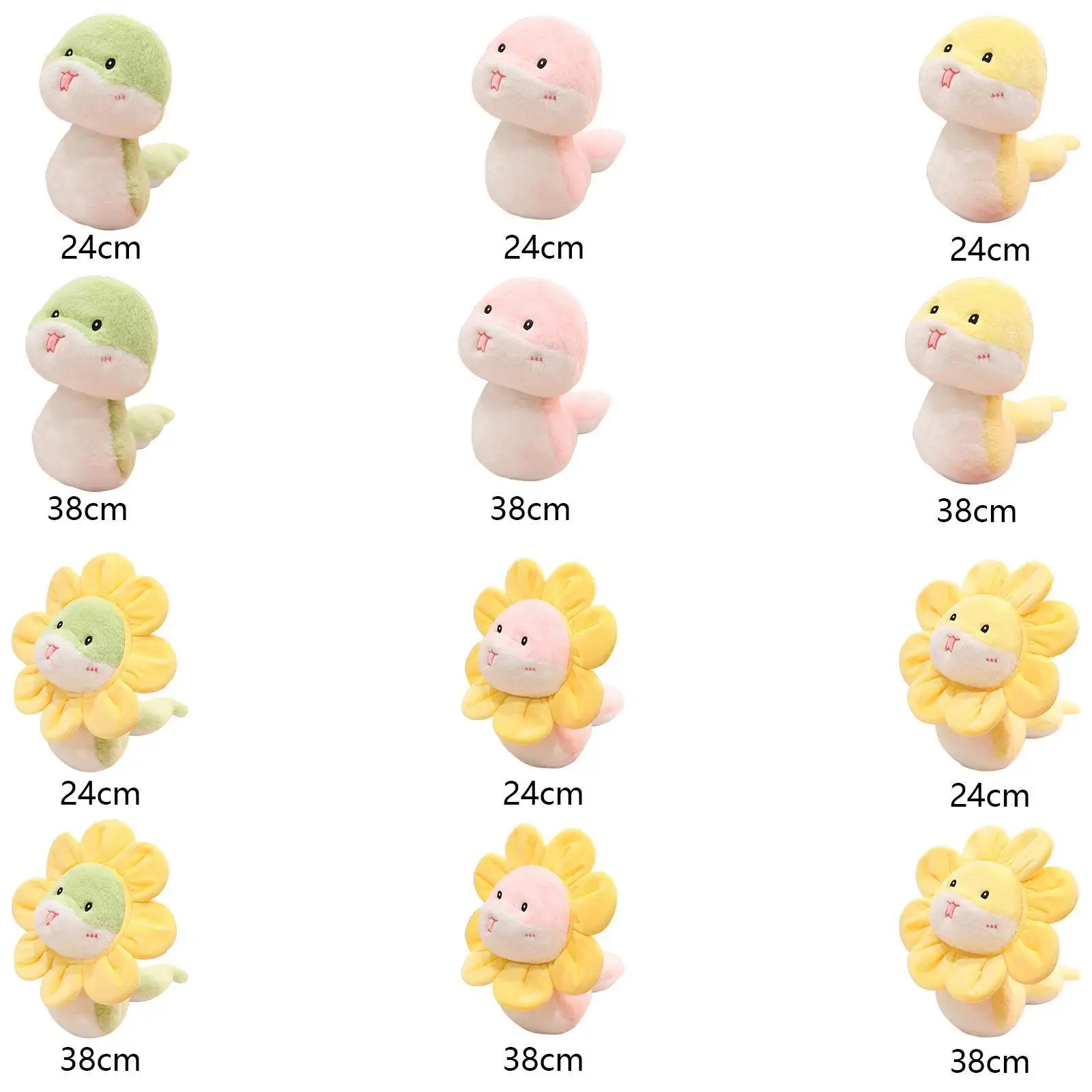 

Плюшевая игрушка-змея, милая игрушка-животное, кукла-змея, игрушка, фигурка змеи, китайский Новый год