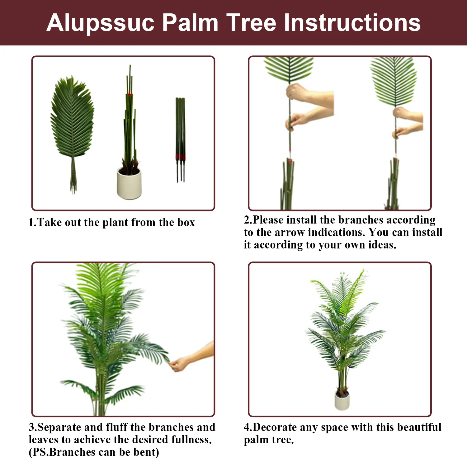 شجرة حرير نخيل أريكا صناعية بطول 5 أقدام، 15 نبات استوائي صناعي لتزيين أرضية الزاوية الداخلية للمنزل/المكتب الحديث #3