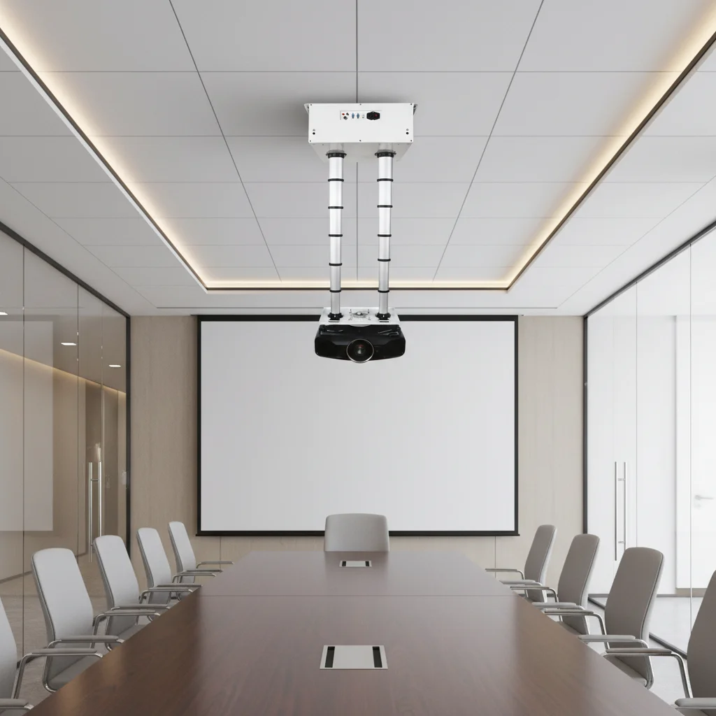 

1 Motorized Steel Projector Lift Hanger Hidden Remote Control Ceiling Mount 1-Year Warranty Presentation Equipment Accessory