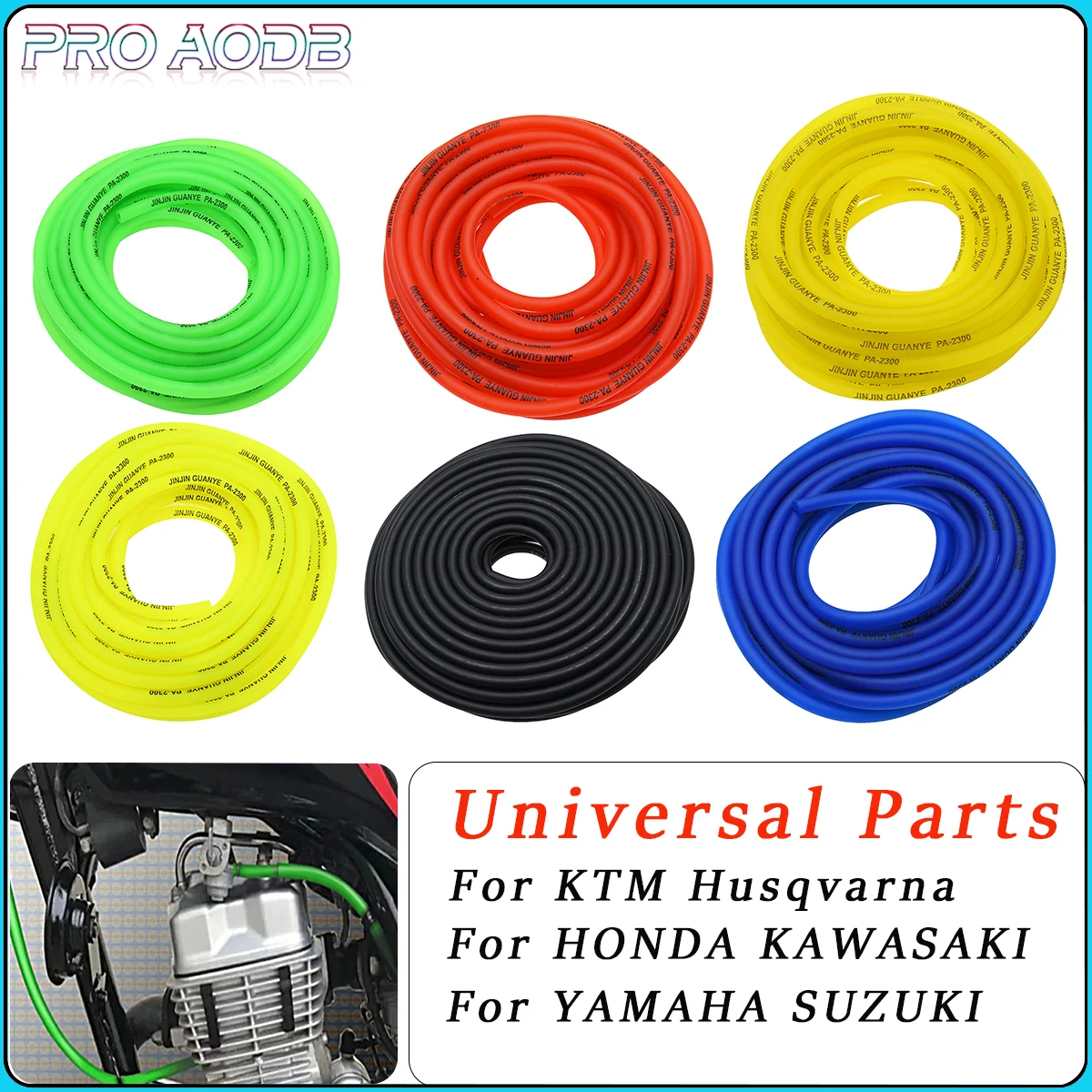 

1M-5M Motorcycle ATV Scooter Gas Oil Pipe Rubber Soft Tube Petrol Fuel Line Hose For Suzuki KTM Yamaha Honda Kawasaki Etc