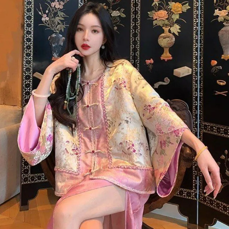 

Куртка в стиле дзен с вышивкой Su Chan Branch Rhyme: Новая китайская одежда, элегантная, для повседневной носки, высокое качество, премиум-класс.