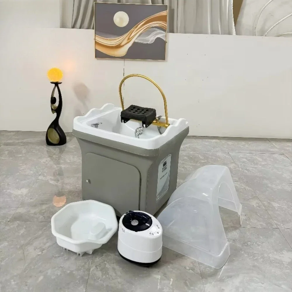 

Shower Japanese Head Spa Shampoo Basin Equipment Salon Portable Shampoo Bowl Sink With Water Tank