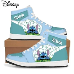 Disney Stitch Fashion Sneakers Kawaii Anime Figure Cosplay Men Women Sports Shoes Boys Girls Kids High Top Fashion Running Shoes