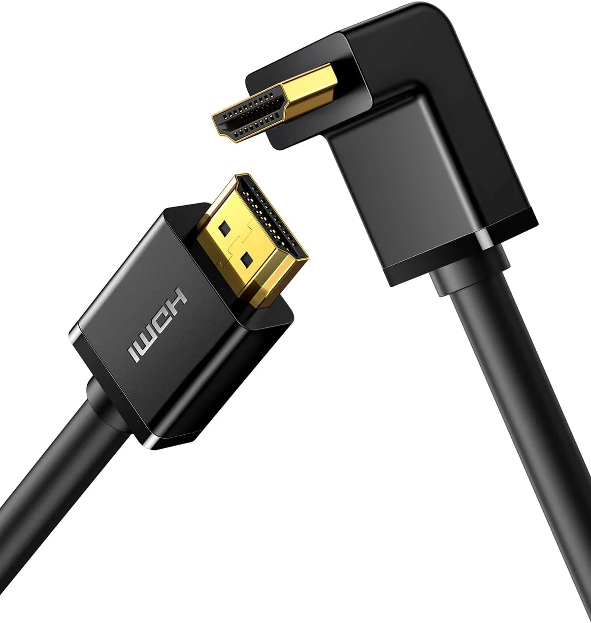 

UGREEN HD-MI Кабель под прямым углом 4K 90-градусный HD-MI Шнур Высокоскоростной угол вниз Кабель HD-MI 2.0