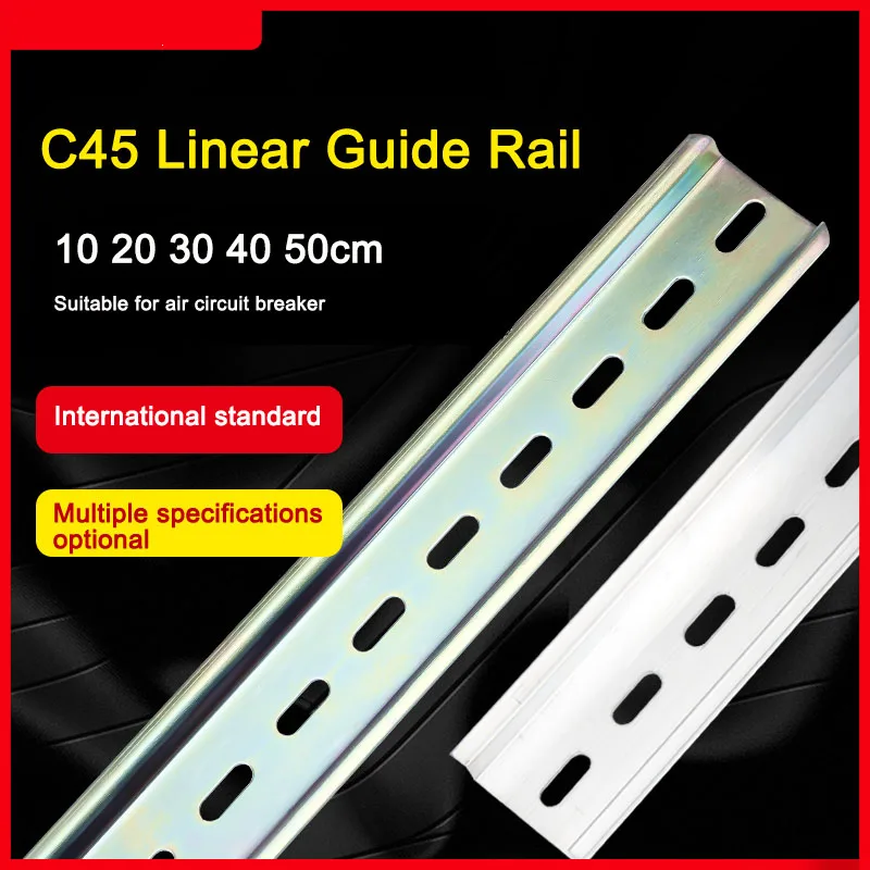 

High Quality Linear Guide Rail Slide Rail National Standard U-shaped Long 10 20 30 40 50cm Thickness 1mm Terminals Iron Alloy