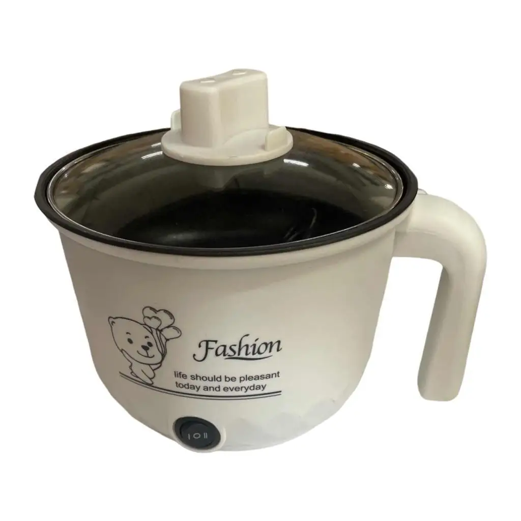 Electric Hot Pot 2 Gear Adjustable Multifunctional Household Nonstick Electric Skillet for Noodles Dumpling Ramen Oatmeal Steak