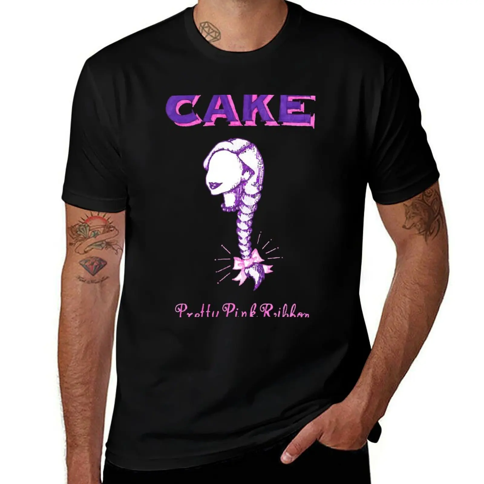 CAke Pretty Pink Ribbon T-Shirt Breathable Lightweight Summer Top