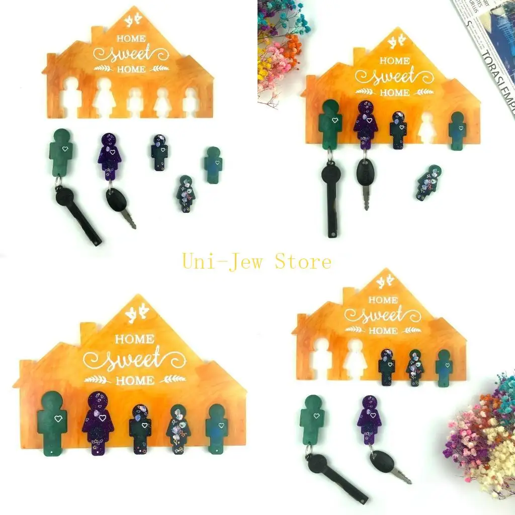 

40 ГБ маленькие люди Клавичные плесени Кристаллическая эпоксидная смола для творческой силиконовой плесень