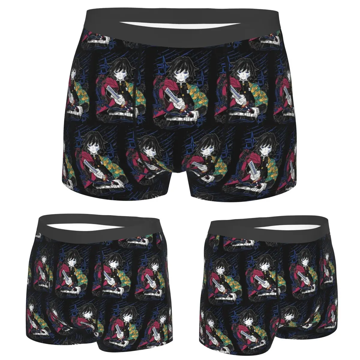 

Boxer Underpants Shorts Giyu Tomioka - Kimetsu No Yaiba Panties Men Breathable Underwear for Homme Man Boyfriend Gift