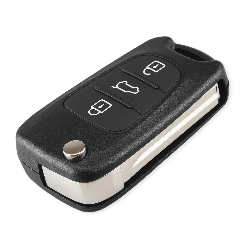 KEYYOU-Shell chave do carro remoto, caso chave de dobramento, 3 BT Flip, substituição, Kia K2, K5, Rio 3, Picanto, Ceed, Cerato, Sportage, Hyundai