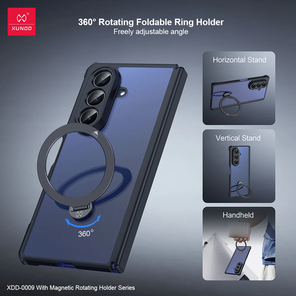 Xundd For Samsung Galaxy Z Fold 7 Case ,Airbag Shockproof Shell with Automatic Springback Hinge Protection Upgrade Half Case - náhled 6