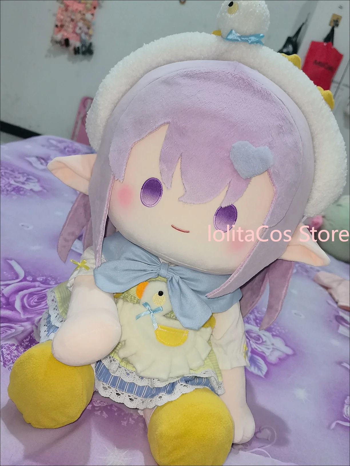 

40cm Honkai：Star Rail Castorice Sitting Plush Doll Cosplay Dress Up Toys Kawaii Cotton Figure Mascot Birthday Gift Christmas