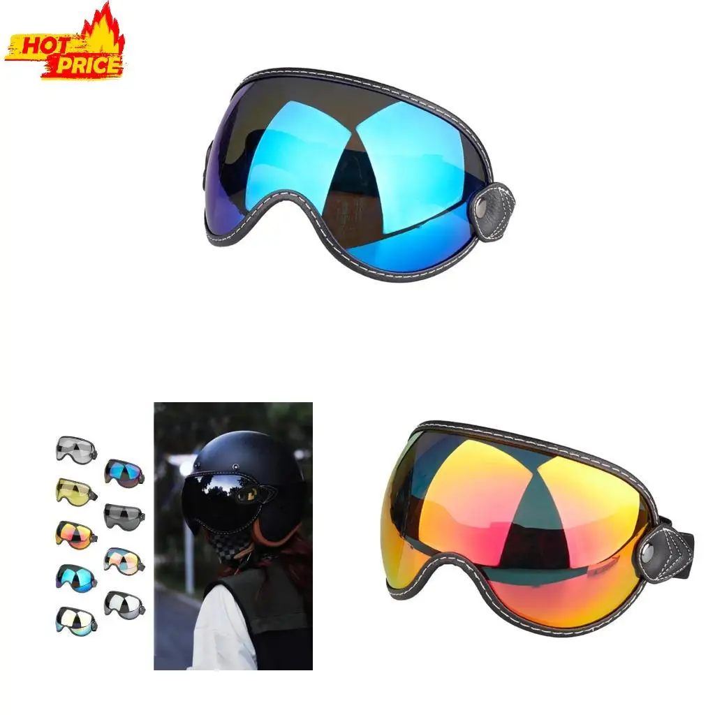 

Motorcycle Glasses Bubble Shield Eyewear with Wide View for Long Distance Riders