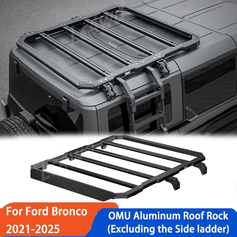 LC4WD 4x4 Exterior Accessories OMU Series Aluminum Roof Rack Top Luggage Cargo Carrier For Ford Bronco 2021-2025 2/4 Door