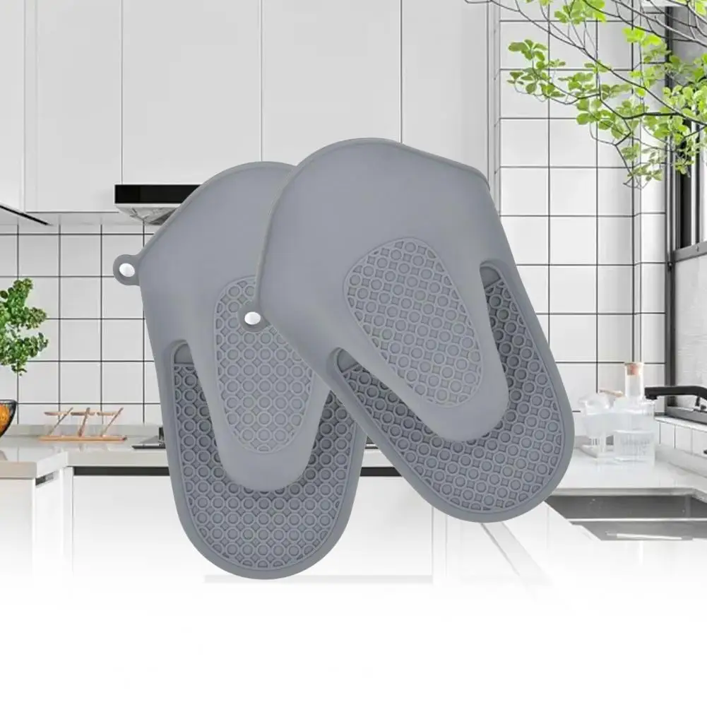 Heat Insulation Clip Reusable Oven Mitt Lengthening Design Insulated  Creative Microwave Oven Baking Hand Finger Mitt Clip