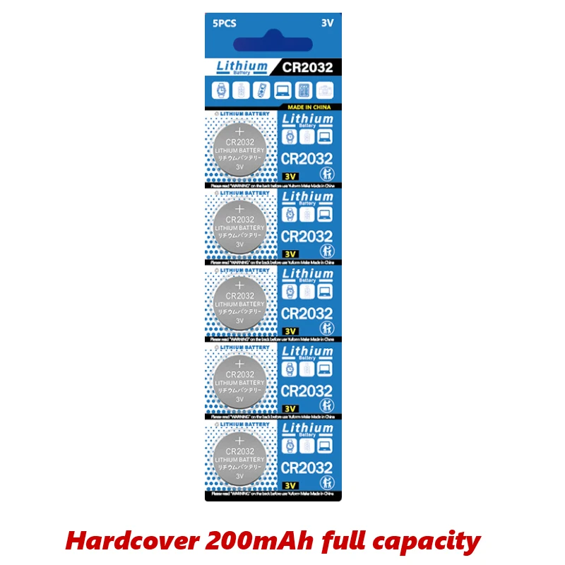 CR2032 3V Lithium Button Coin Cell Bateria, DL2032 ECR2032 BR2032, Brinquedo, Relógio, Carro, Controle remoto, Calculadora, Placa-mãe