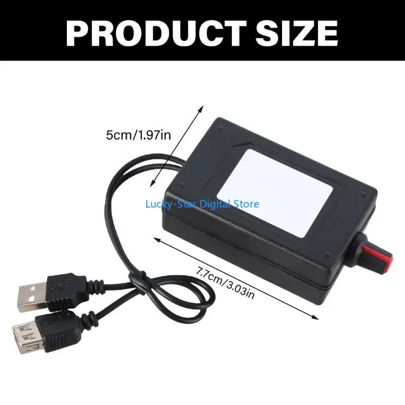 Módulo regulador continuo ventilador USB N7MC, controlador velocidad USB 5V-30V 3A, perilla Control velocidad USB