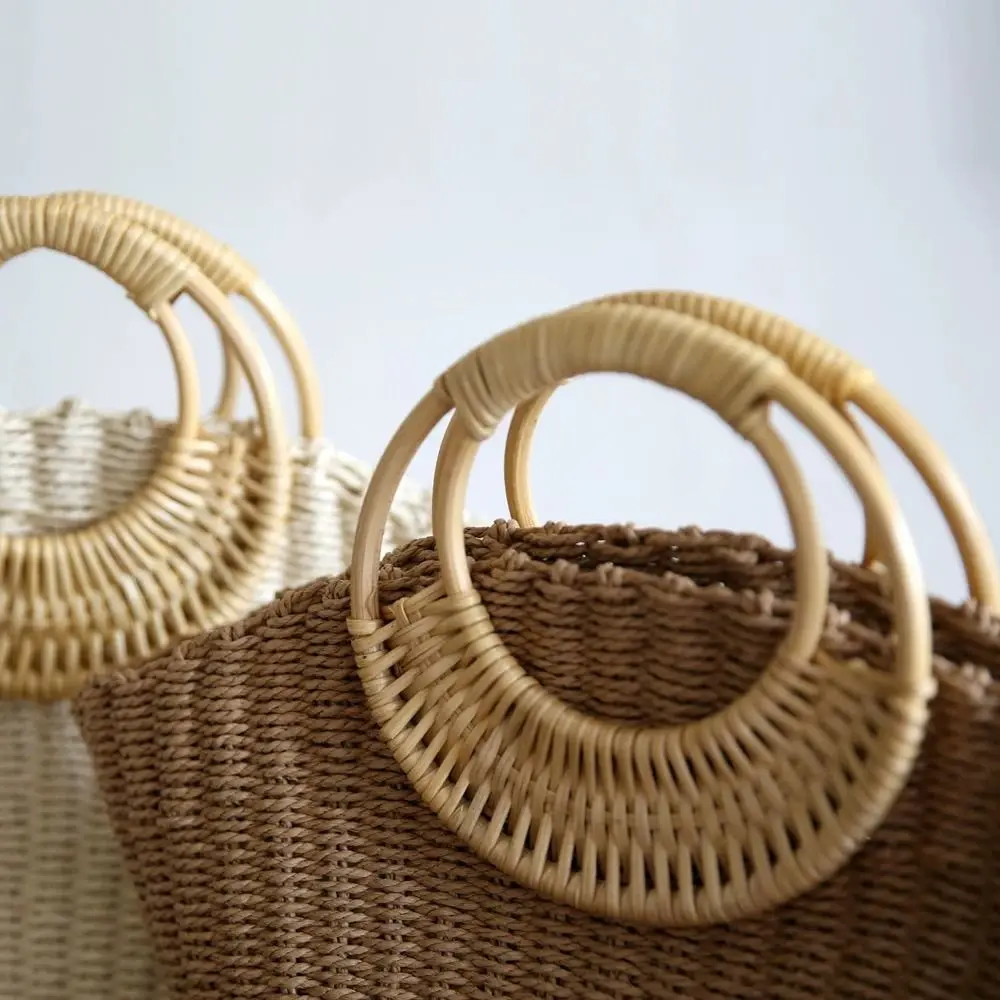 Detachable Straw Bag Handles Handbag Handles Bag Handle Replacement Tote