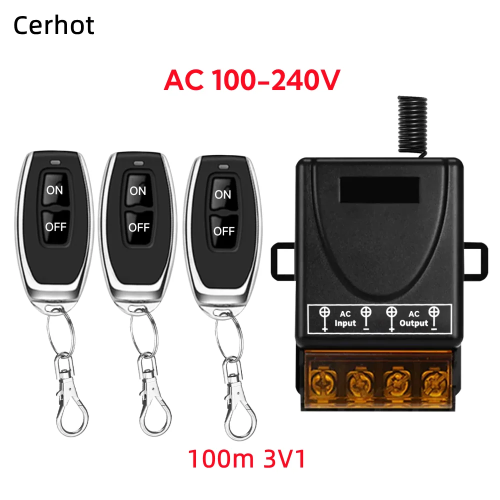 Беспроводной пульт дистанционного управления высокой мощности 30 А 85-265 В переменного тока