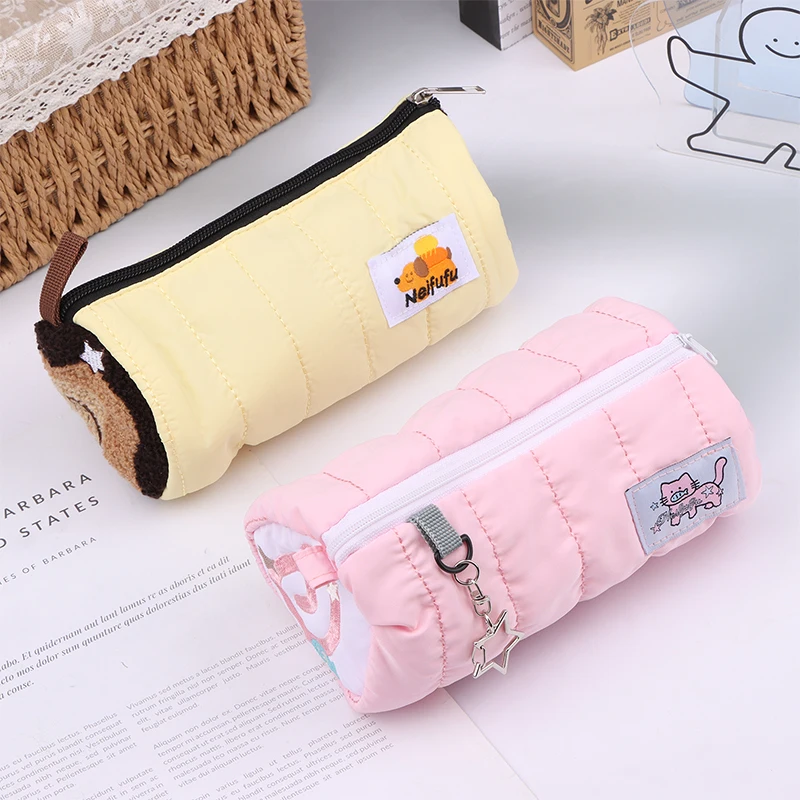 

Soft Touch Pen Bag Multifunctional Large Capacity Pen Box Storage Bag Boys/Girls Cute Large Capacity Pencil Box