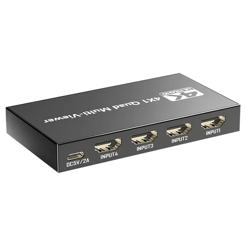 4 In 1 Quad Screen Multiviewer 4K Quad Screen Multiviewer Multi Viewer Seamless Switcher