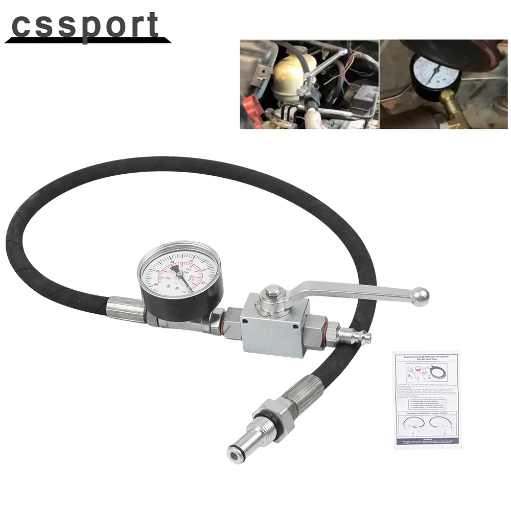 

Black Oil System IPR Air Test Tool Special KIT Fits for Ford 6.0L-7.3L Powerstroke Diesel Durable