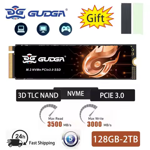 GUDGA M.2 NVMe PCIe 3.0 22x80mm 512GB SSD With 512MB Dram for PC or Laptop
