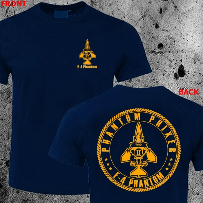 United States Air Force F-4 Tshirt Phantompattern -100 cotton short sleeve casual O-neck short sleeve printed men's T-shirt.