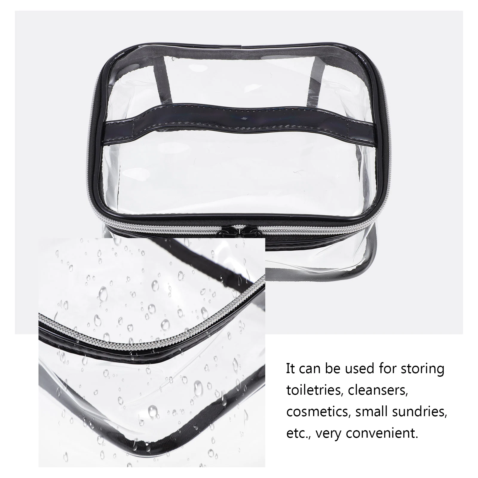 

PVC Toiletry Pouch Travel Visible Makeup Washing Storage Socks Small Item Practical Storage Washing Travel Bag Toiletry