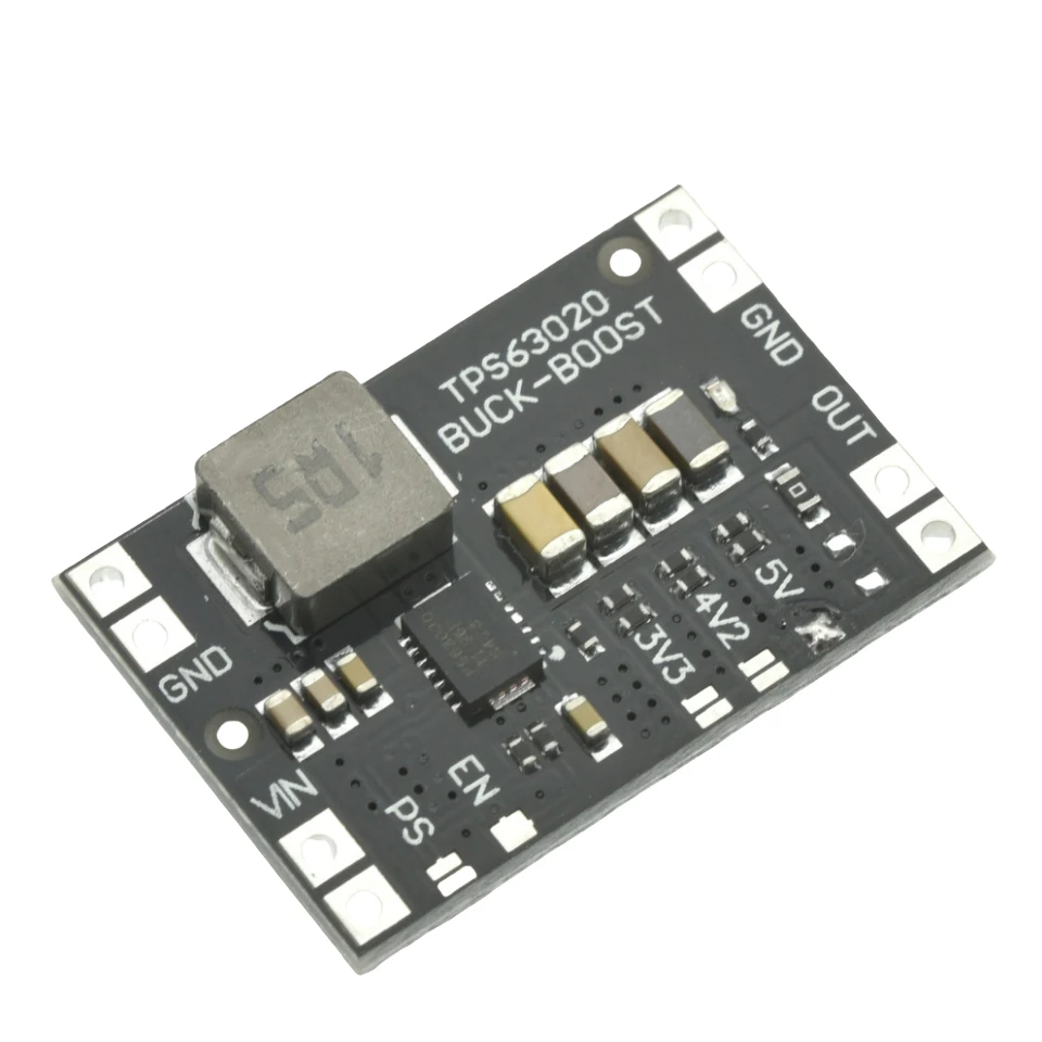 TPS63020 Automatisches Buck-Boost-Modul DC-DC 1,8V-5,5V auf 3,3V 4,2V 5V Step-Up-Down-Stromversorgungsplatine für MCU ESP32 STM32 Batterie – Detail 3