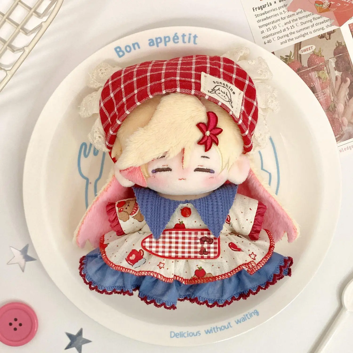 

10 см кукольная одежда, хлопковое тело куклы с морской звездой, платье Лолиты, кавайный праздничный комплект одежды для девочек, плюшевые аксессуары для кукол, детские рождественские подарки