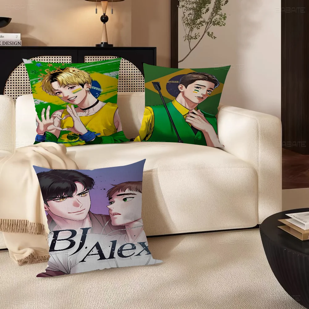 

Anime B-Bj A-Alex Pillow Cover for Bedroom Room and Living Room Sofa Decorative Cushion Cover